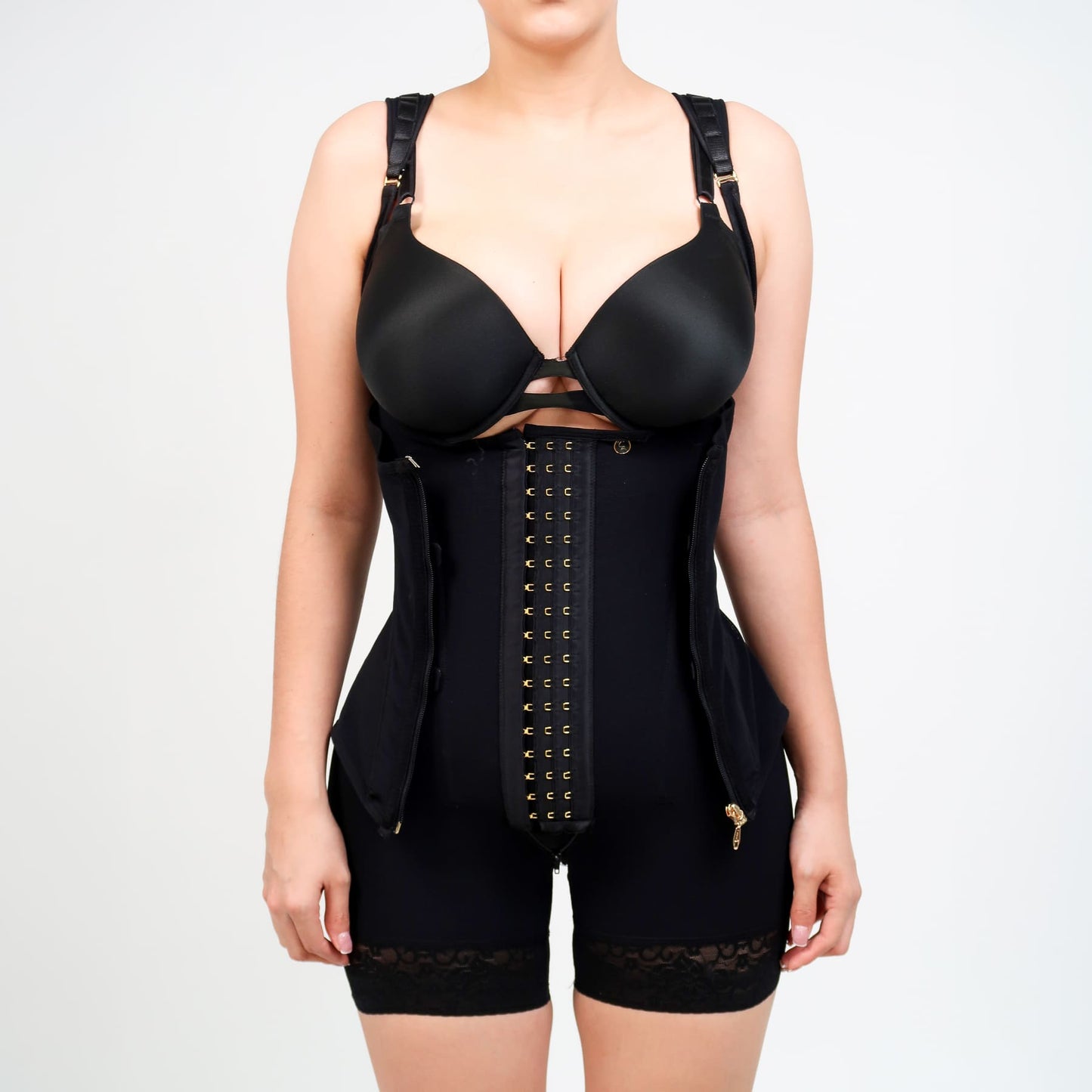 Faja Colombiana Diamond Body Media Pierna | Alta Compresión y Cinturilla