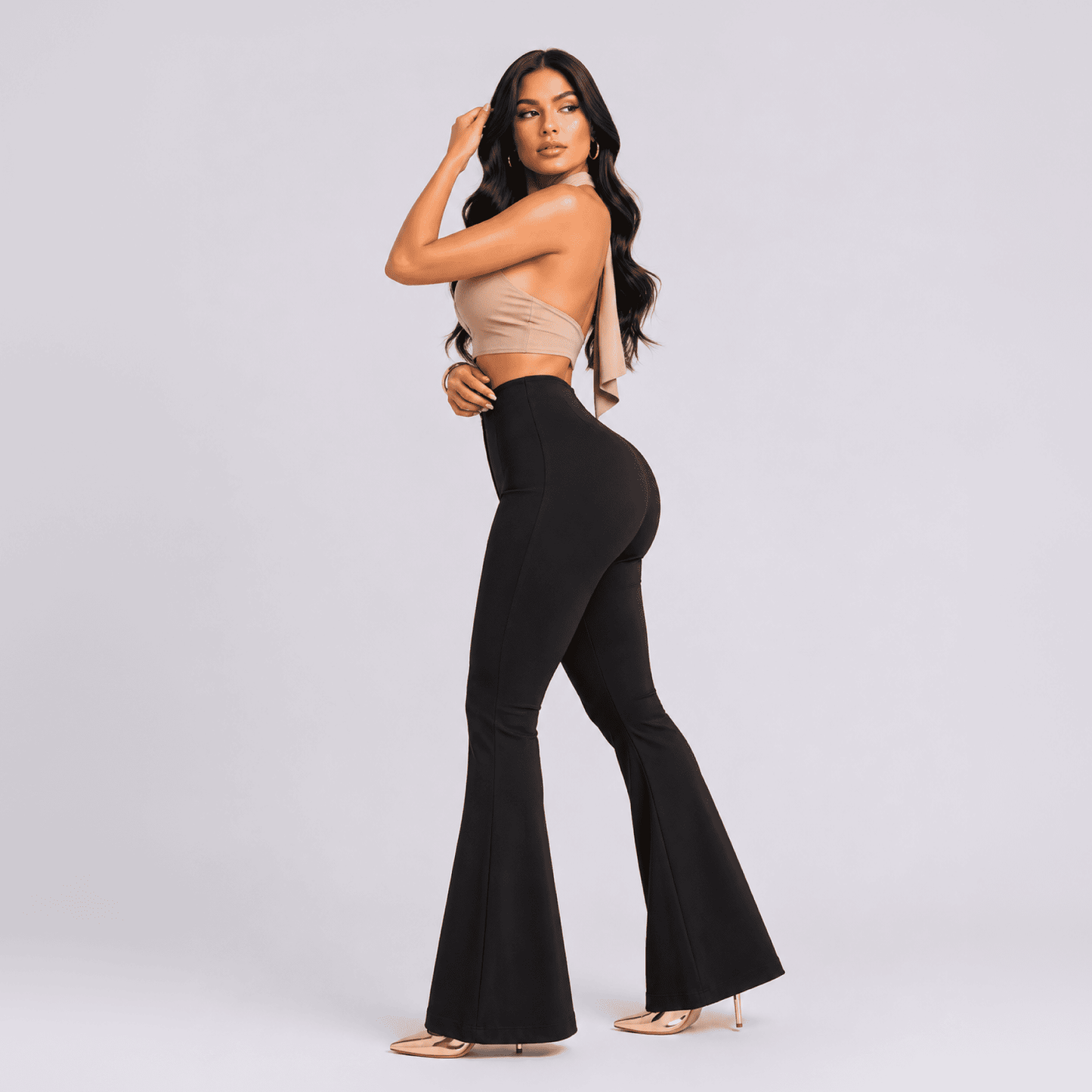 Leggings Acampanados con Faja Interna Velvet Body Flare | Moldea Abdomen y Realza Glúteos