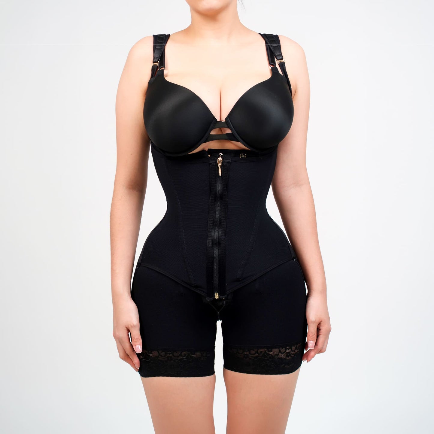 Faja Colombiana Diamond Body Media Pierna | Alta Compresión y Cinturilla