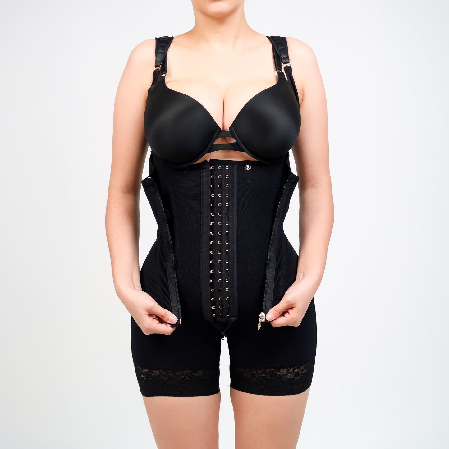 Faja Colombiana Diamond Body Media Pierna | Alta Compresión y Cinturilla